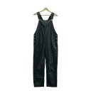 UNITED ARROWS / ユナイテッドアローズ | フェイクレザーサロペット パンツ | 38 | ブラック | レディース