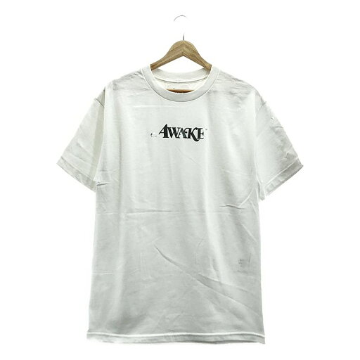 【美品】 AWAKE NY / アウェイクニューヨーク | METALLIC FOIL LOGO TEE メタリックロゴ Tシャツ | M | ホワイト | メンズ