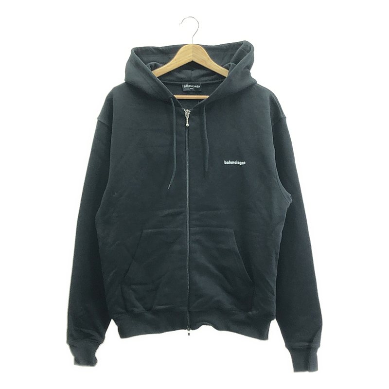 1】バレンシアガBALENCIAGA首後ろロゴスウェット新品未使用黒