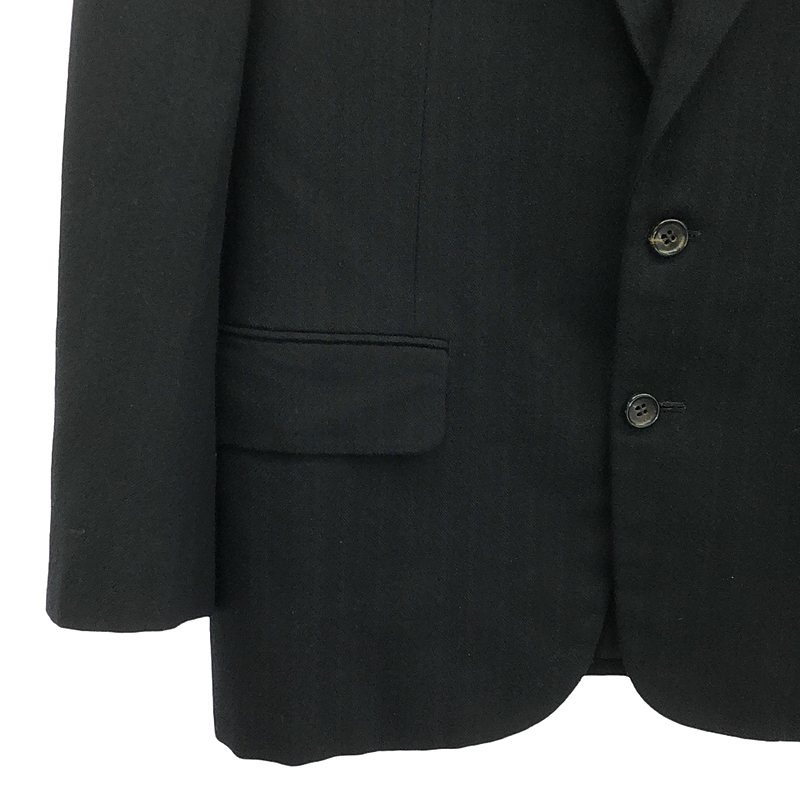 COMME des GARCONS HOMME / コムデギャルソンオム | AD1988 | ジャガードウール セットアップ 2B ジャケット 2タック スラックス | S | ブラック | メンズ