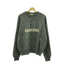 【美品】 FOG ESSENTIALS / エフオージーエッセンシャルズ | KNIT SWEATER ロゴ クルーネック ニット | S | グレー | メンズ(4)