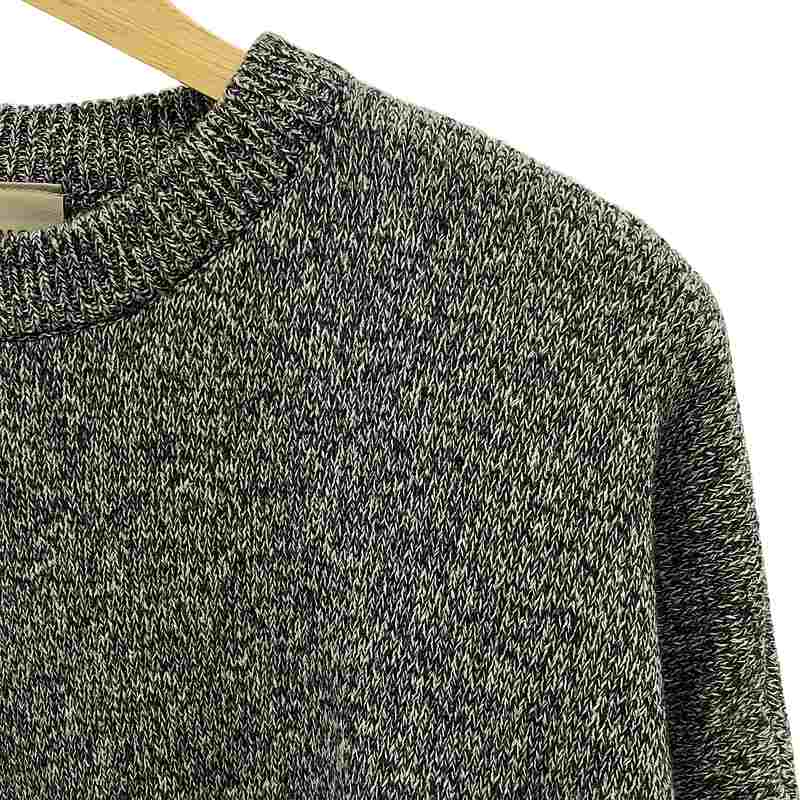 【美品】 FOG ESSENTIALS / エフオージーエッセンシャルズ | KNIT SWEATER ロゴ クルーネック ニット | S | グレー | メンズ