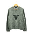 【新品】 PRADA / プラダ | Wool Cashmere Crew Neck Sweater ニット | 50 | グレー | メンズ
