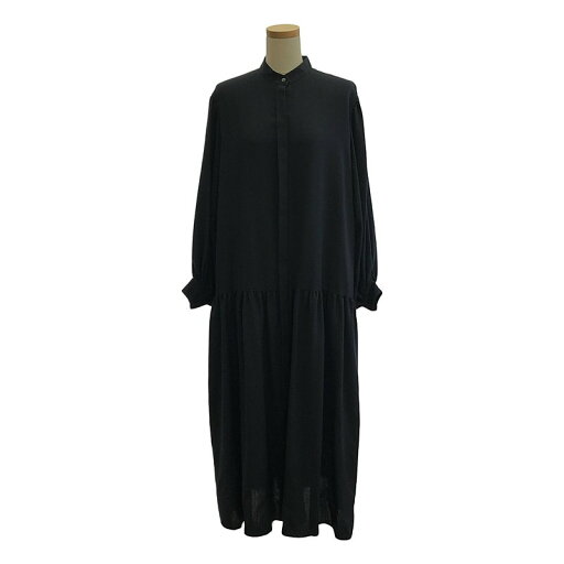 UNITED ARROWS / ユナイテッドアローズ | P/W ギャザー シャツワンピース | 38 | ネイビー | レディース UNITED ARROWS / ユナイテッドアローズ | P/W ギャザー シャツワンピース | 38 | ネイビー | レディース