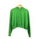 ENFOLD / エンフォルド | 2023SS | WIDE CROPPED CARDIGAN カーディガン | 38 | ライトグリーン | レディース