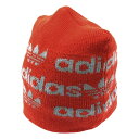 【クリアランスSALE最大15%OFF〜8/17(日)まで】adidas / アディダス | vintage ロゴ ニット帽 | レッド/ライトブルー | レデ...