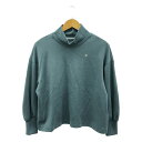 mina perhonen ミナペルホネン yukioto ウール ハイネックカットソー レディース トップス Tシャツ 長袖 ブルー系 古着