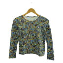 mina perhonen ミナペルホネン matryoshka マトリョーシカ 総柄 コットン カットソー レディース トップス Tシャツ 長袖 マルチカラー 古着