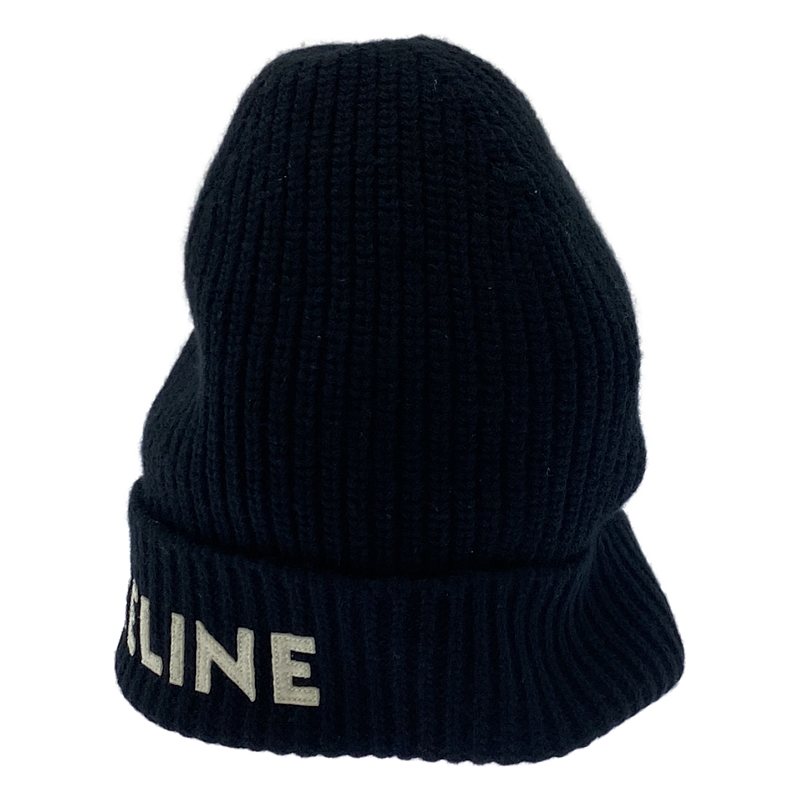 上品】 ニット帽 CELINE 黒 ユニセックス ビーニー セリーヌ 上品】 ニット帽 CELINE 黒 ユニセックス ビーニー セリーヌ