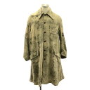 【美品】 Peng Tai / ペンタイ | Hand Dyed Car Coat / シングル ステンカラー オーバーコート | 46(S) | Worm W...