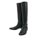 CLANE / クラネ | LOW HEEL LONG BOOTS ローヒール ロング ブーツ | 38 | ブラック | レディース(4)