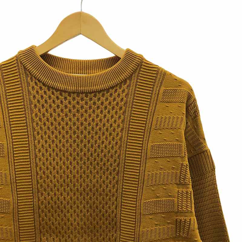 YASHIKI / ヤシキ | Arare Knit アランニット | 1 | キャメル | メンズ