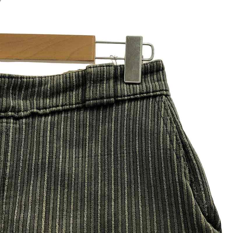 EURO VINTAGE / ユーロヴィンテージ | 推定30-40s ヴィンテージ Le Tirailleur フレンチワーク ごま塩ストライプ パンツ | グレー | メンズ