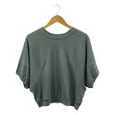 mina perhonen ミナペルホネン dry breeze ドルマンスリーブ カットソー レディース トップス Tシャツ 半袖 ブルーグレー 古着