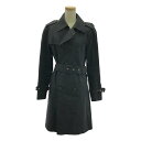 【クリアランスSALE最大15%OFF〜8/17(日)まで】MACKINTOSH / マッキントッシュ | ゴム引き ロング トレンチコート | 36 | ブラ...