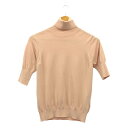【夏SALE10%OFF 7/20(日)~31日(木)まで】SEVEN TEN by MIHO KAWAHITO / セブンテンバイミホカワヒト | レーヨン タートルネック ニット プルオーバー | S | ピンク | レディース