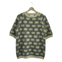 GUCCI / グッチ | GG総柄 ラグランスリーブ ニット | XS | アイボリー/ブラック/ゴールド | メンズ(4)