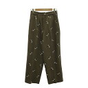 Brown&Street / ブラウンアンドストリート | 花柄 刺しゅう テーパード パンツ | F | ブラウン | レディース(4)