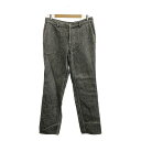 COMME des GARCONS HOMME PLUS / コムデギャルソンオムプリュス | 2004SS | 製品染め リネンコットン ツイル テーパード パンツ | M | グレー | メンズ(4)