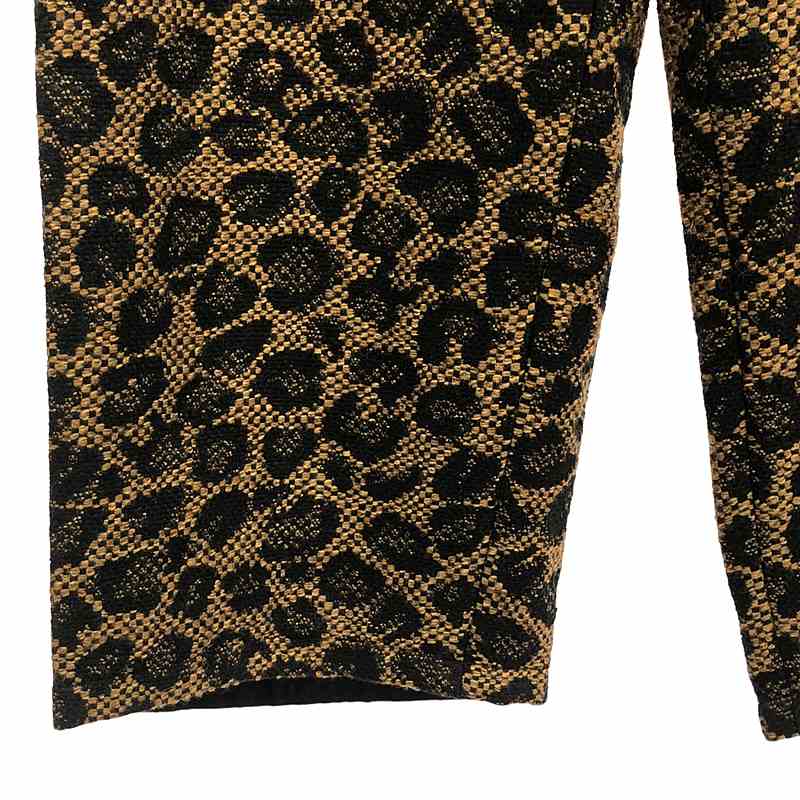 【美品】 NICENESS / ナイスネス | 2020AW | レオパード ドローストリング ワイドパンツ | M | ブラウン | メンズ