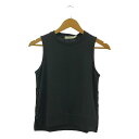 【新品】 rag & bone / ラグアンドボーン | サイドスリットボタン ノースリーブ ニット | XS | ブラック | レディース