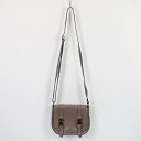 【在庫一掃SALE】【美品】 GIANNI CHIARINI / ジャンニキャリーニ | ポストマンミニショルダーバッグ | グレー | レディース