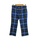 tricot COMME des GARCONS / トリココムデギャルソン | 2009SS | チェック ブーツカット フレア スラックスパンツ | M | ブルー | レディース