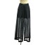 【美品】 sacai / サカイ | 2023 | ストライプ サイドライン シースルーワイドロングパンツ | 0 | ブラック | レディース 21,120円