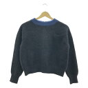 sacai luck / サカイラック | アンゴラファー シャギー ニット | ブラック | レディース