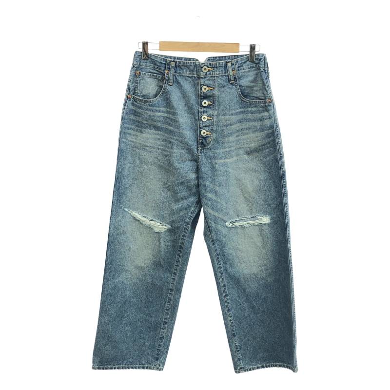 【美品】 JUNYA WATANABE MAN / ジュンヤワタナベマン | 2024AW | ダメージ加工 デニムパンツ | XS | インディゴ | メンズ【AUTUMN SALE対象_最大15%OFF】