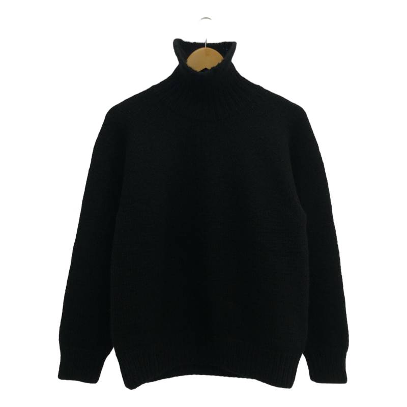 楽天KLD 楽天市場店COMOLI / コモリ | 2018AW | カシミヤ和紙 ハンド タートルネック ニット | 2 | ブラック | メンズ