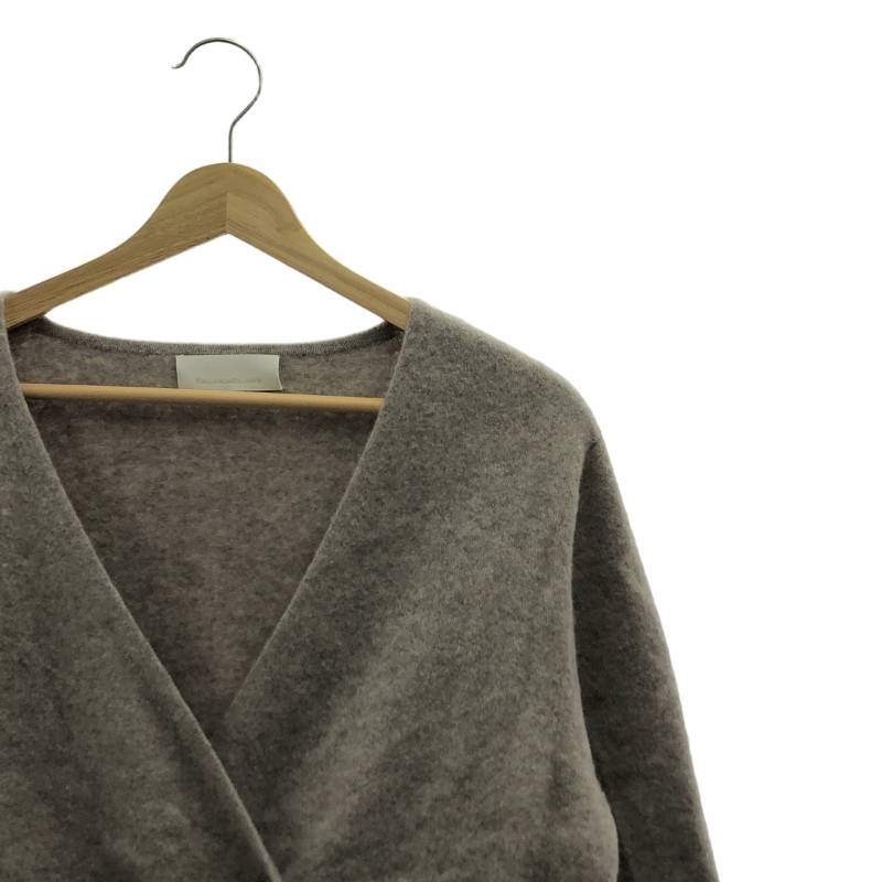 GALLARDAGALANTE / ガリャルダガランテ | フェルト ウール ニット ジャケット | F | ライトグレー | レディース