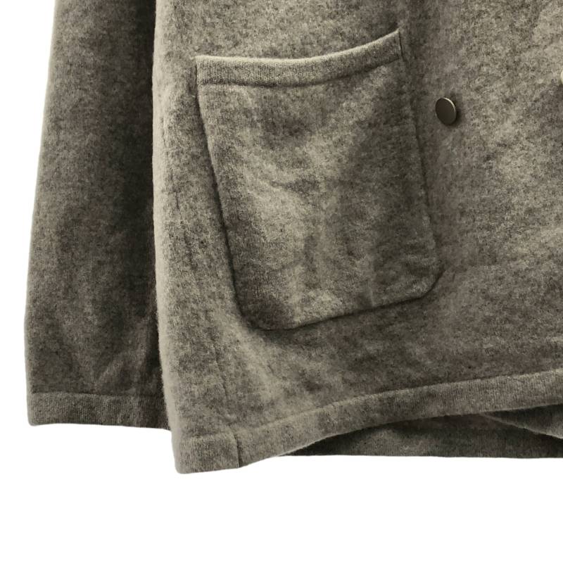 GALLARDAGALANTE / ガリャルダガランテ | フェルト ウール ニット ジャケット | F | ライトグレー | レディース