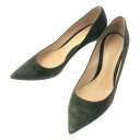 Gianvito Rossi / ジャンヴィトロッシ | Gianvito70 / ポインテッドトゥ ヒール パンプス | 37 1/2 | ダークグリーン | レディース(4)