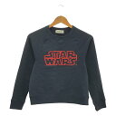 MUVEIL WORK / ミュベールワーク | STARWARS スターウォーズ ロゴ裏毛 プルオーバー スウェット | 36 | ネイビー | レディース
