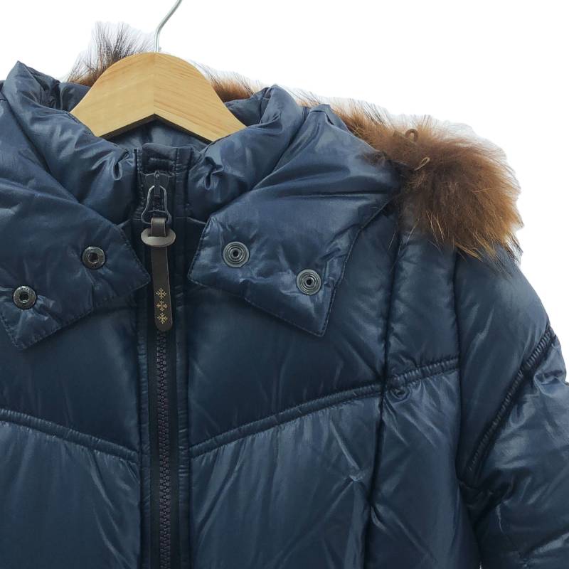 KLD 楽天市場店のTATRAS / タトラス | ポーランドラクーンファー フード ダウン コート | 36 | ネイビー | レディース｜アングル2