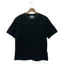 VICTORIA BECKHAM / ヴィクトリアベッカム | コットン ロゴ クルーネック カットソー | S | ブラック | レディース