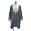 sacai / サカイ | ストライプ プリーツ サイドジップ シャツワンピース | 1 | ブルー/ホワイト | レディース 25,520円
