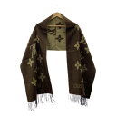 Louis Vuitton / ルイヴィトン | バイカラー モノグラム レイキャビック フリンジ マフラー | ブラウン/ベージュ | メンズ