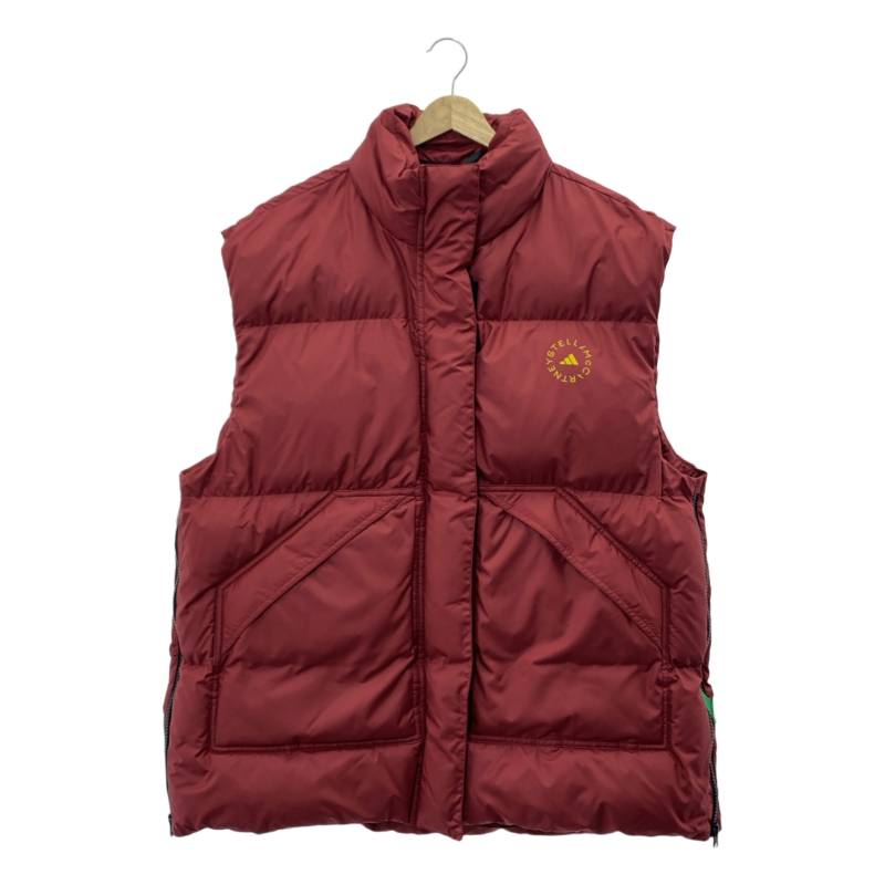 【新品】 STELLA McCARTNEY / ステラマッカートニー | 2022AW | ×ADIDAS aSMC RIPSTOP PUFFER GILET アディダス リップストップ 中綿 ベスト | XL | バーガンディー | レディース