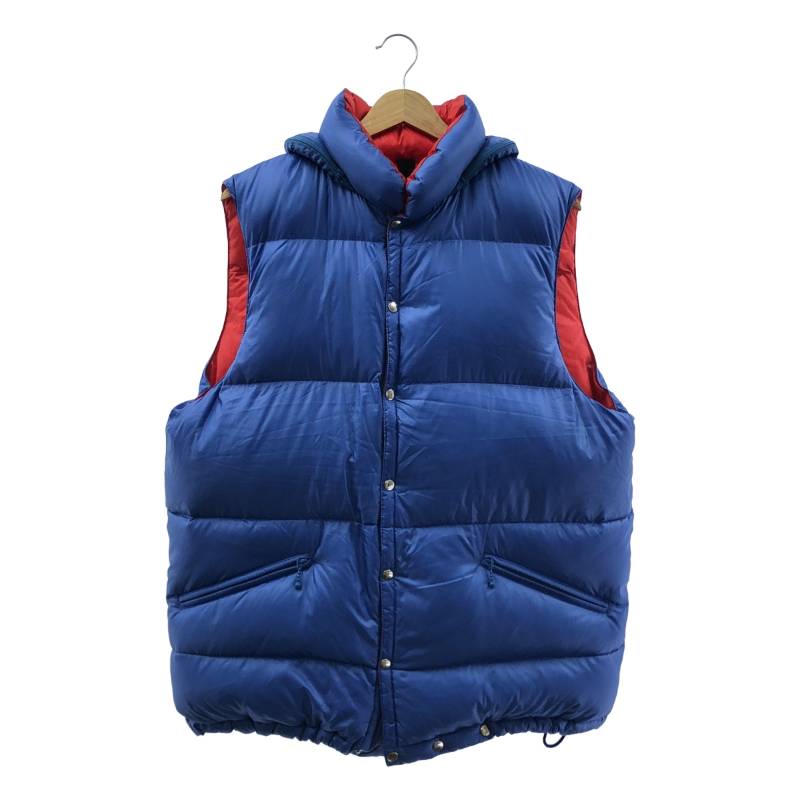 【美品】 MAATEE&SONS / マーティー&サンズ | 2023AW | DOWN VEST ナイロン ダウンベスト | 2 | ブルー / レッド | メンズ