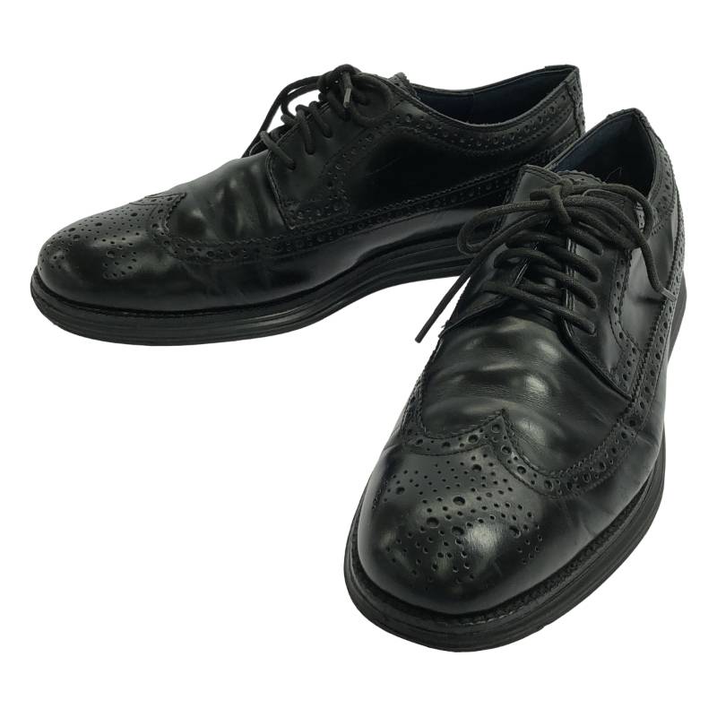 COLE HAAN / コールハーン | レザー ウィングチップ ドレスシューズ / 革靴 | 10 1/2 | ブラック | メンズ