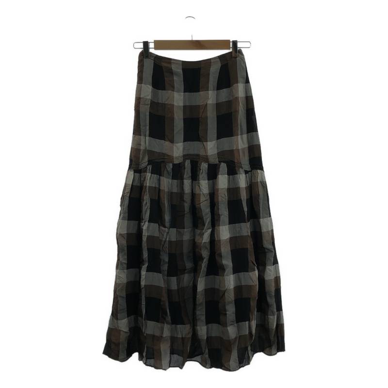 TODAYFUL / トゥデイフル | Chambray Check Skirt シャンブレー チェック スカート | 36 | ブラウン系 | レディース