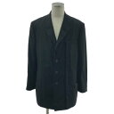【美品】 YOHJI YAMAMOTO POUR HOMME / ヨウジヤマモトプールオム | 2025SS | TA TUXEDO BUTTON DETAIL JACKET / 左比翼袖釦付き TAタキシード ジャケット / 総裏地 | 2 | ブラック | メンズ