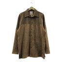【美品】 NICENESS / ナイスネス | 2022AW | BOLAN アマゾンジャガー柄 切替 スエード ジャケット | L | MOCHA BROWN / も可ブラウン | メンズ