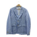COMME des GARCONS SHIRT / コムデギャルソンシャツ | コットン 2B シングルブレスト テーラードジャケット | S | ブルー/ホワ...