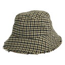 Paul Smith / ポールスミス | 千鳥格子 カットオフ バケットハット 帽子 | マルチカラー | レディース
