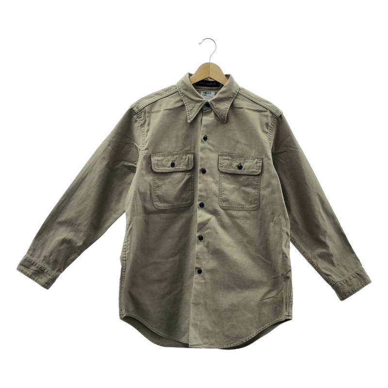 マディソンブルー　ハンプトンシャツ　カーキ　ウール MADISONBLUE(マディソンブルー)｜HAMPTON SHIRT BACK SATIN