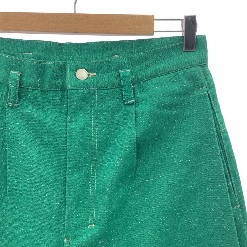 SHINYA KOZUKA / シンヤコヅカ | 2023SS | ネップ ワイド テーパードパンツ | M | グリーン | メンズ