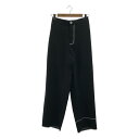 【美品】 soduk / スドーク | 2023SS | double hem trousers ダブル ヘム トラウザーズ パンツ | M | ブラック | レディース